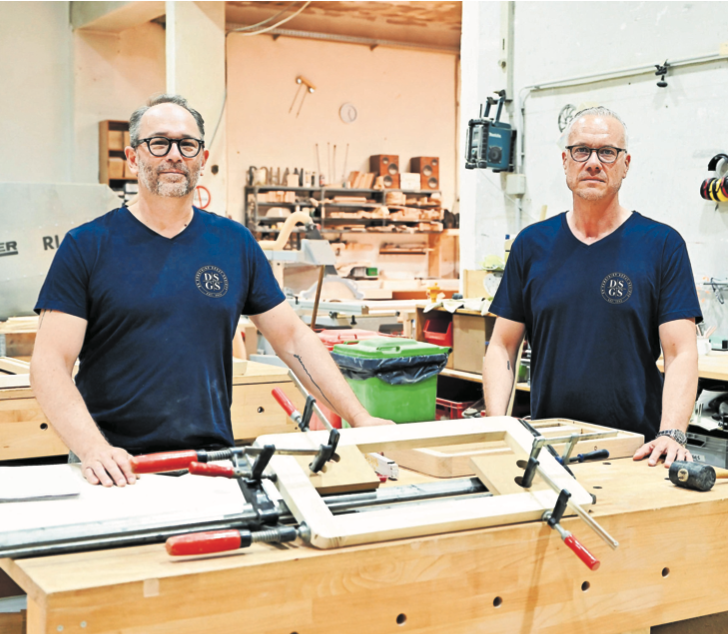 Jan Hosa und Philipp Consemüller — Gründer DSGS in der Werkstatt